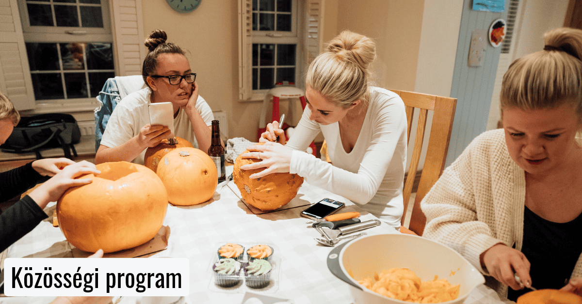 Halloween céges program tökfaragás
