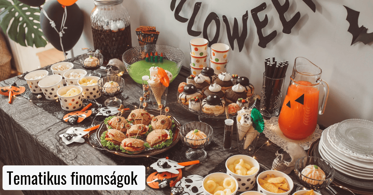 Halloween céges program finomságok